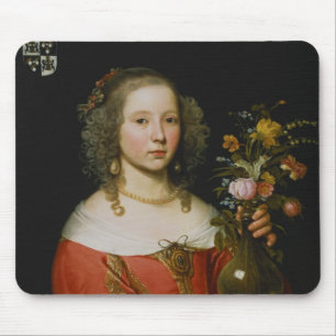 Portrait of a Young Girl Mouse Pad