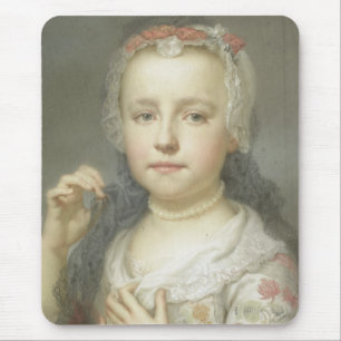 Portrait of a Young Girl Mouse Pad