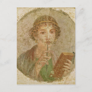 Portrait of a young girl postcard