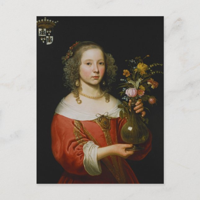 Portrait of a Young Girl Postcard (Front)