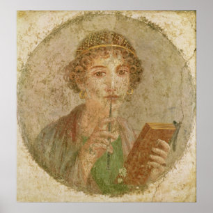 Portrait of a young girl poster