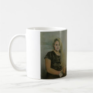 Portrait of a Young Girl with a White Flower Mug