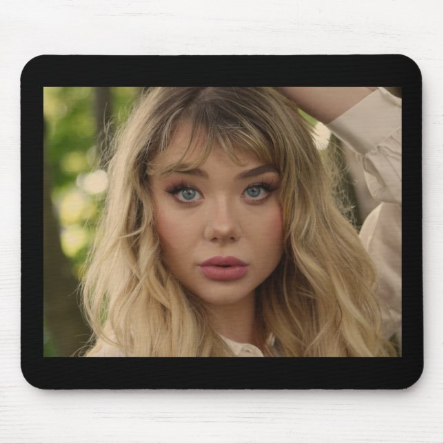 Portrait of a Young Lady Mouse Pad (Front)