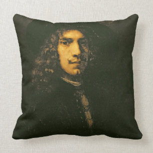 Portrait of a Young Man, 1658 (oil on canvas) Cushion