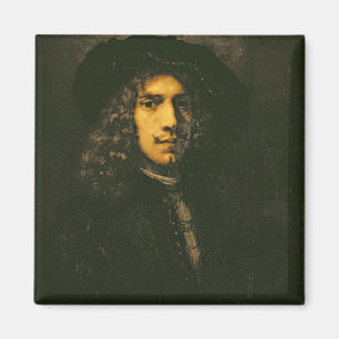 Portrait of a Young Man, 1658 (oil on canvas) Magnet
