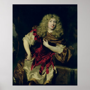 Portrait of a Young Man, 1676 Poster