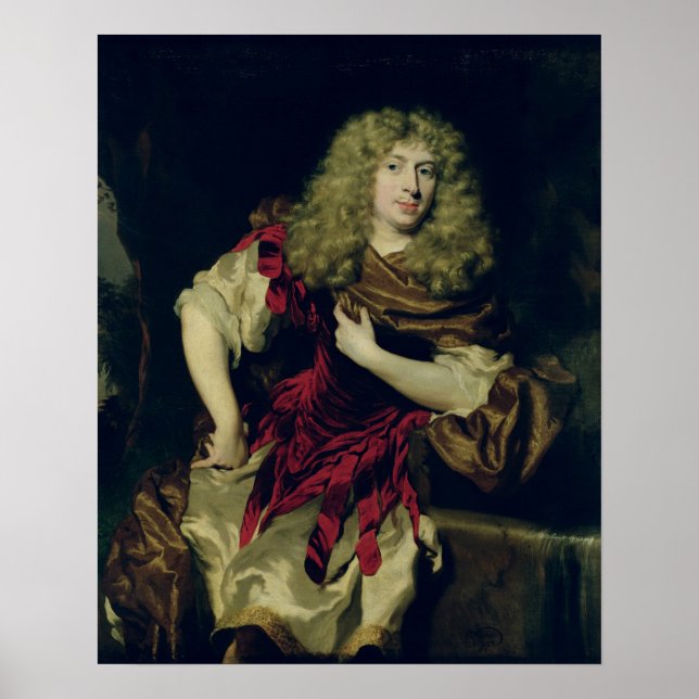 Portrait of a Young Man, 1676 Poster (Front)
