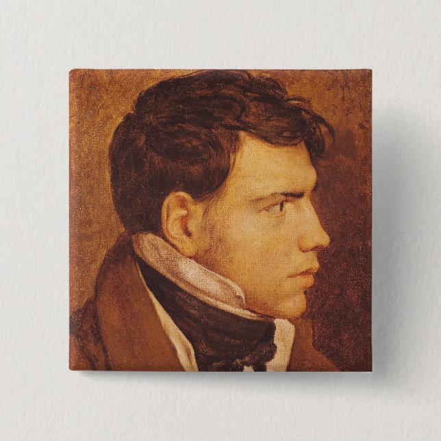 Portrait of a Young Man 2 15 Cm Square Badge (Front)
