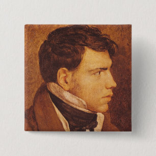 Portrait of a Young Man 2 15 Cm Square Badge