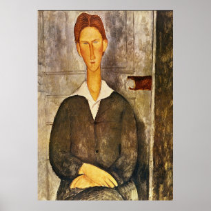 Portrait of a Young Man - Amedeo Modigliani Poster