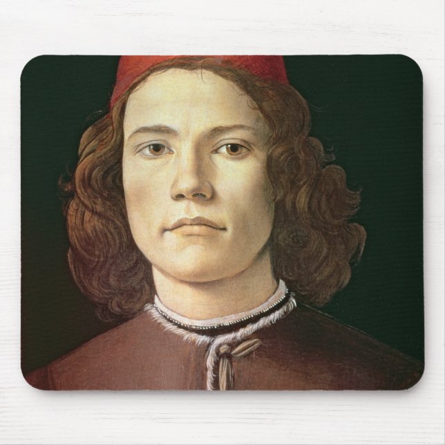 Portrait of a Young Man, c.1480-85 Mouse Pad (Front)