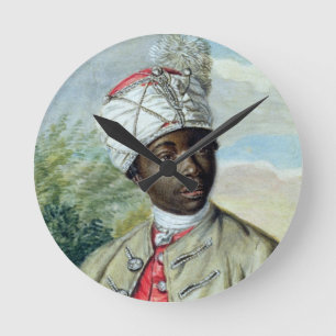 Portrait of a Young Man (w/c and bodycolour on vel Round Clock