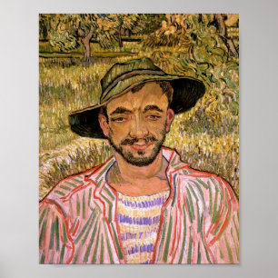 Portrait of a Young Peasant Van Gogh Fine Art Poster
