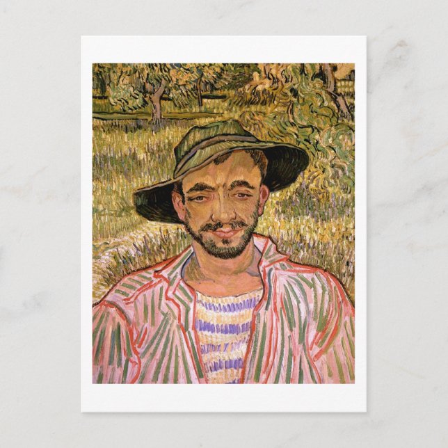 Portrait of a Young Peasant, Vincent van Gogh Postcard (Front)