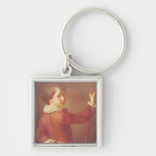 Portrait of a Young Pilgrim, 1725 Key Ring