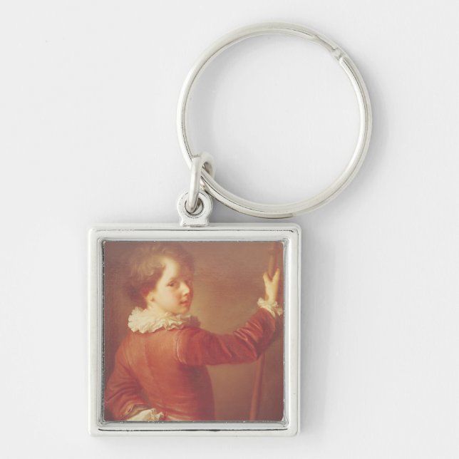 Portrait of a Young Pilgrim, 1725 Key Ring (Front)