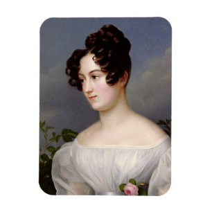 Portrait of a Young Woman, 1827 (oil on canvas) Magnet
