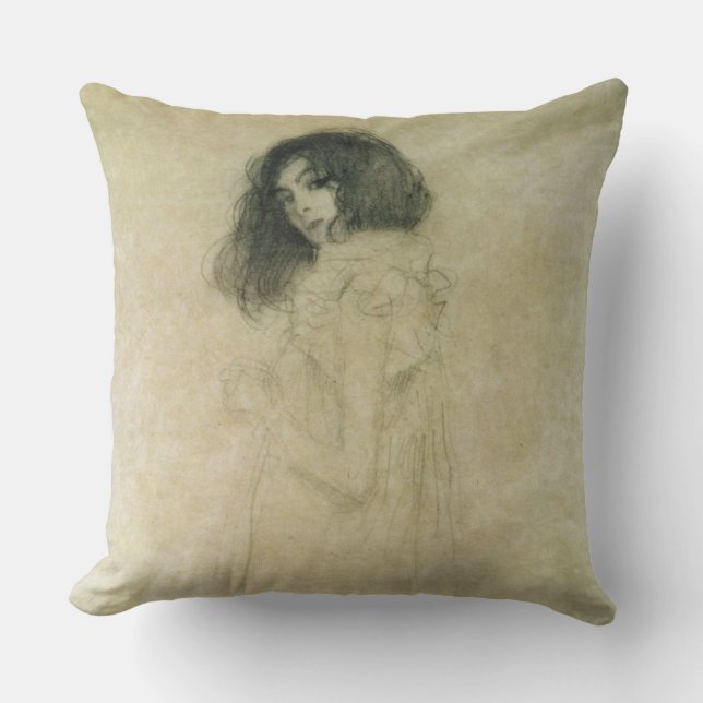 Portrait of a young woman, 1896-97 cushion (Front)