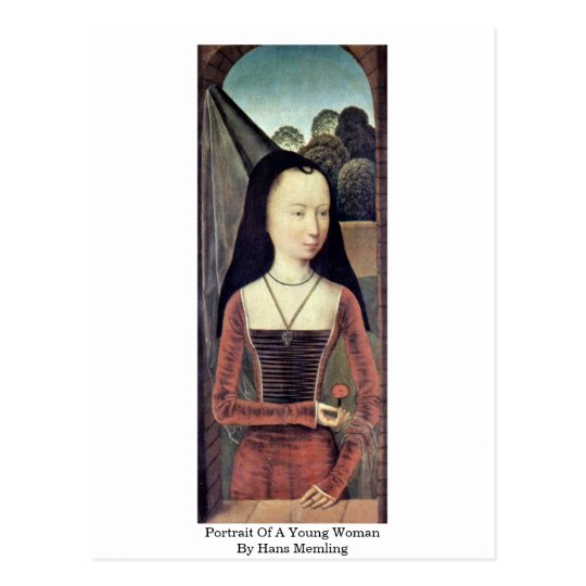 Portrait Of A Young Woman By Hans Memling Postcard
