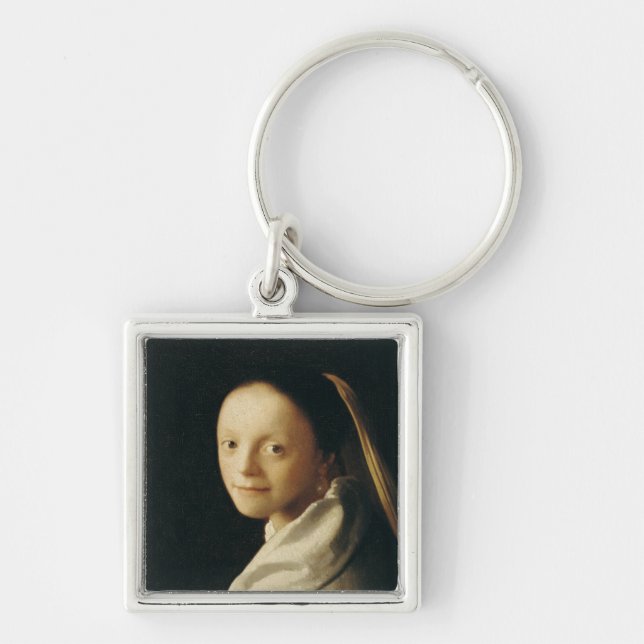 Portrait of a Young Woman, c.1663-65 Key Ring (Front)