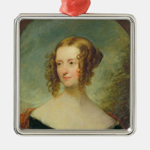 Portrait of a Young Woman Metal Ornament