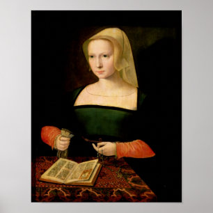 Portrait of a young woman poster