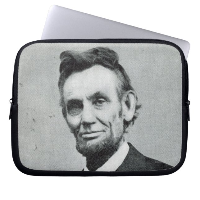Portrait of Abe Lincoln 1 Laptop Sleeve (Front)