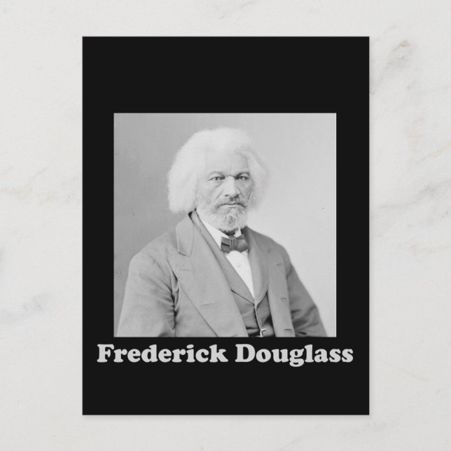 Portrait of Abolitionist Frederick Douglass Postcard (Front)