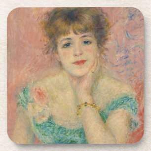 Portrait of Actress Jeanne Samary, Auguste Renoir Coaster