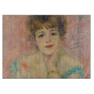 Portrait of Actress Jeanne Samary, Auguste Renoir Cutting Board