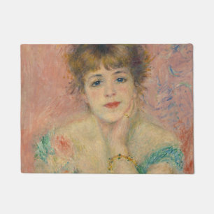 Portrait of Actress Jeanne Samary, Auguste Renoir Doormat