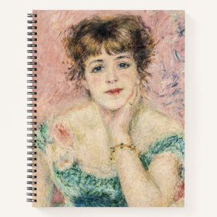 Portrait of Actress Jeanne Samary by Renoir Notebook
