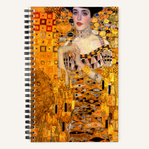 Portrait of Adele Bloch-Bauer by Gustav Klimt Notebook
