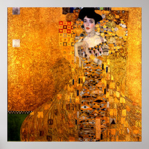 Portrait of Adele Bloch-Bauer by Gustav Klimt Poster