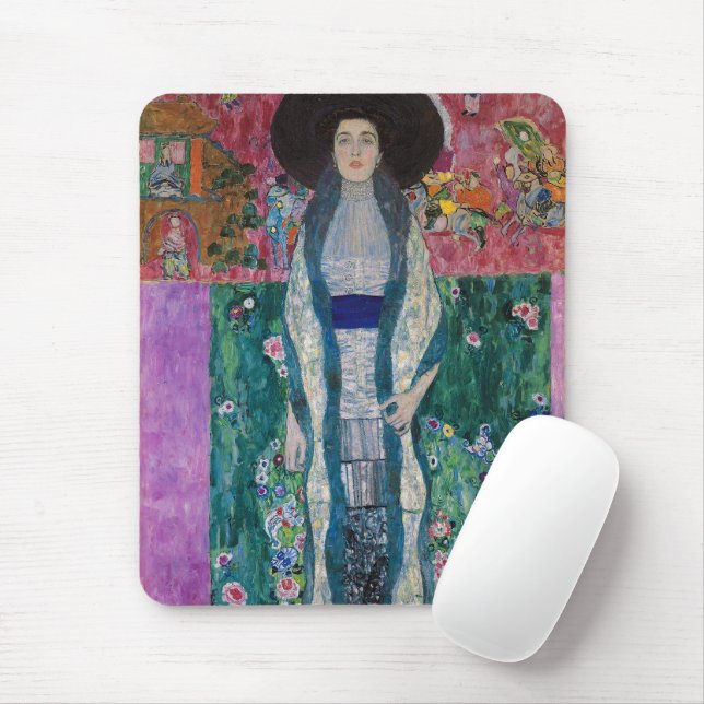 Portrait of Adele Bloch Bauer, Gustav Klimt Mouse Pad (With Mouse)