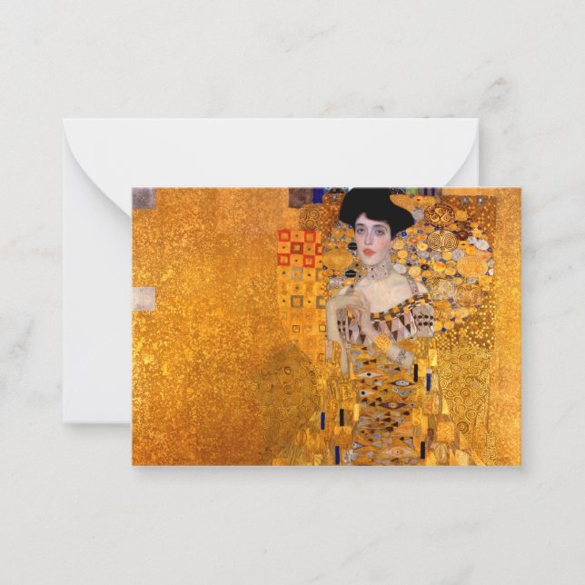 Portrait of Adele Bloch-Bauer I, 1907 by Klimt Card (Front)