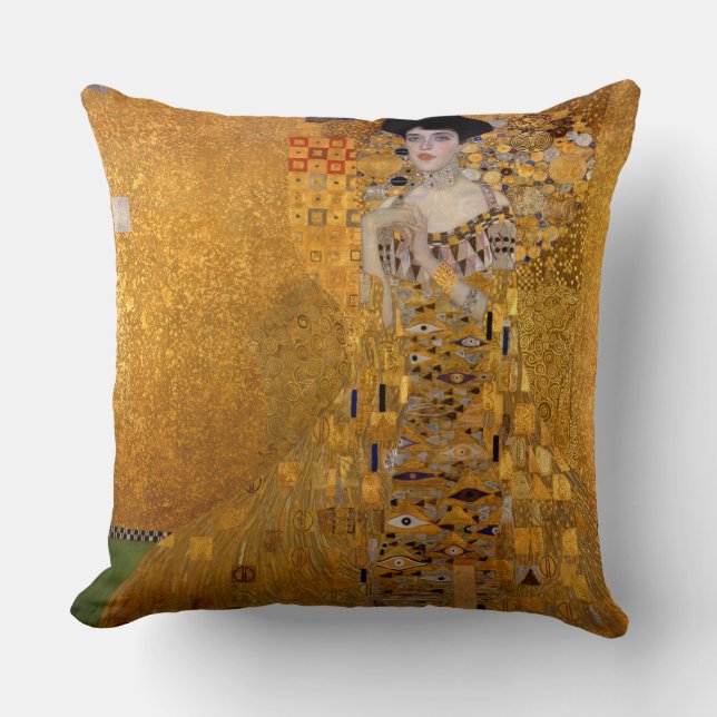  Portrait of Adele Bloch-Bauer I by Gustav Klimt  Cushion (Front)