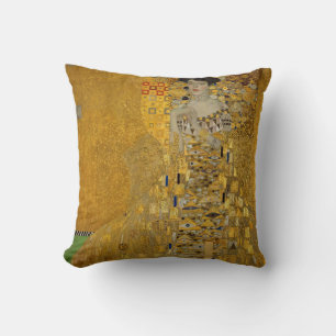 Portrait of Adele Bloch-Bauer I by Gustav Klimt Cushion