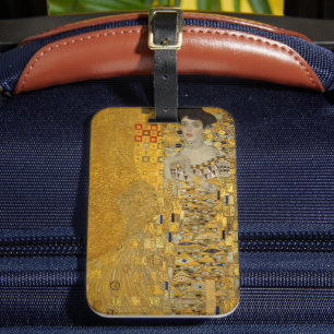 Portrait of Adele Bloch-Bauer I by Gustav Klimt Luggage Tag