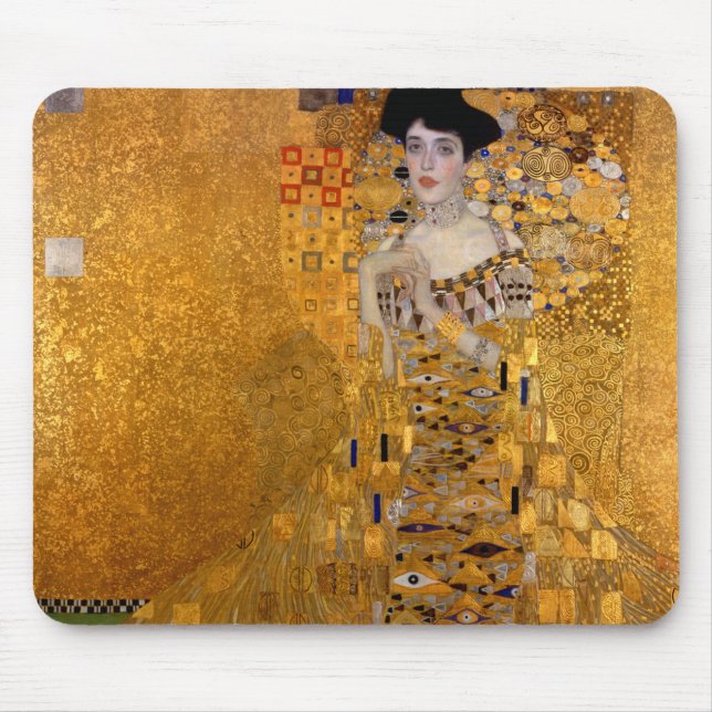 Portrait of Adele Bloch-Bauer I by Gustav Klimt Mouse Pad (Front)