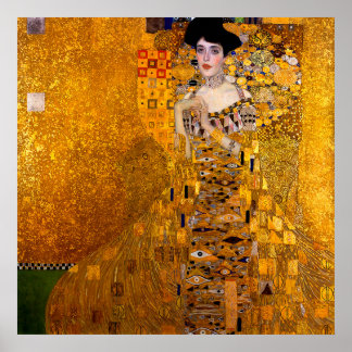 Portrait of Adele Bloch-Bauer I by Gustav Klimt Poster