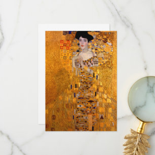 Portrait of Adele Bloch-Bauer I by Klimt Thank You Card
