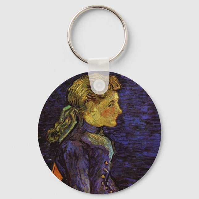 Portrait of Adeline Ravoux by Vincent van Gogh Key Ring (Front)