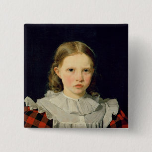 Portrait of Adolphine Kobke 19th June 1832 15 Cm Square Badge