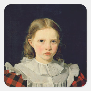 Portrait of Adolphine Kobke 19th June 1832 Square Sticker