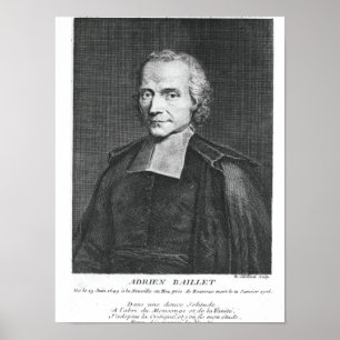 Portrait of Adrien Baillet Poster