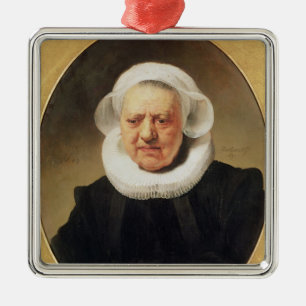 Portrait of Aechje Claesdar, 1634 Metal Ornament