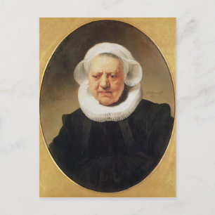 Portrait of Aechje Claesdar, 1634 Postcard
