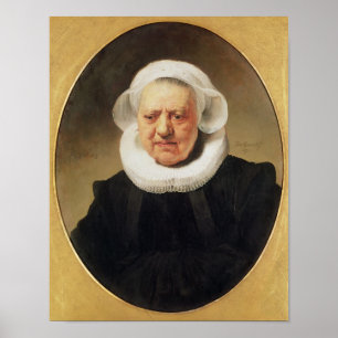 Portrait of Aechje Claesdar, 1634 Poster