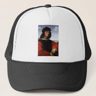 Portrait of Agnolo Doni by Raphael Sanzio Trucker Hat